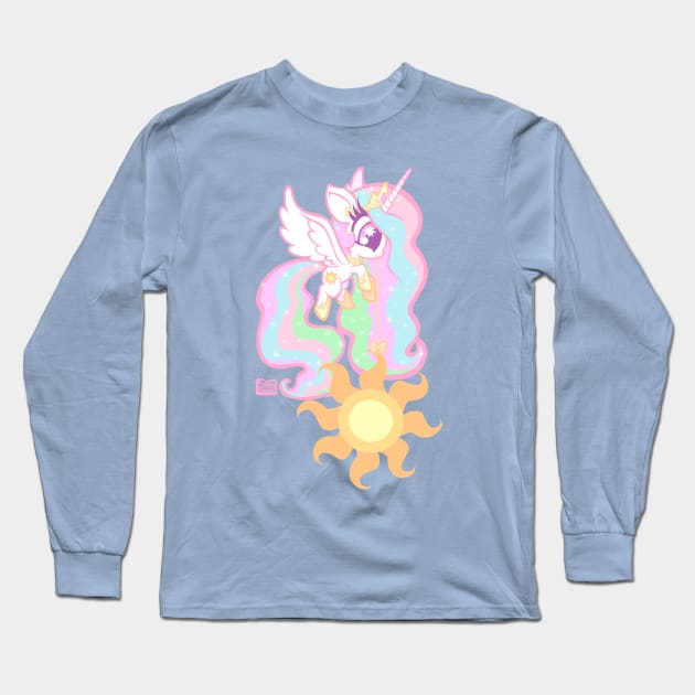 Pony Princess of the Sun Long Sleeve T-Shirt by Happy Bitey Snake